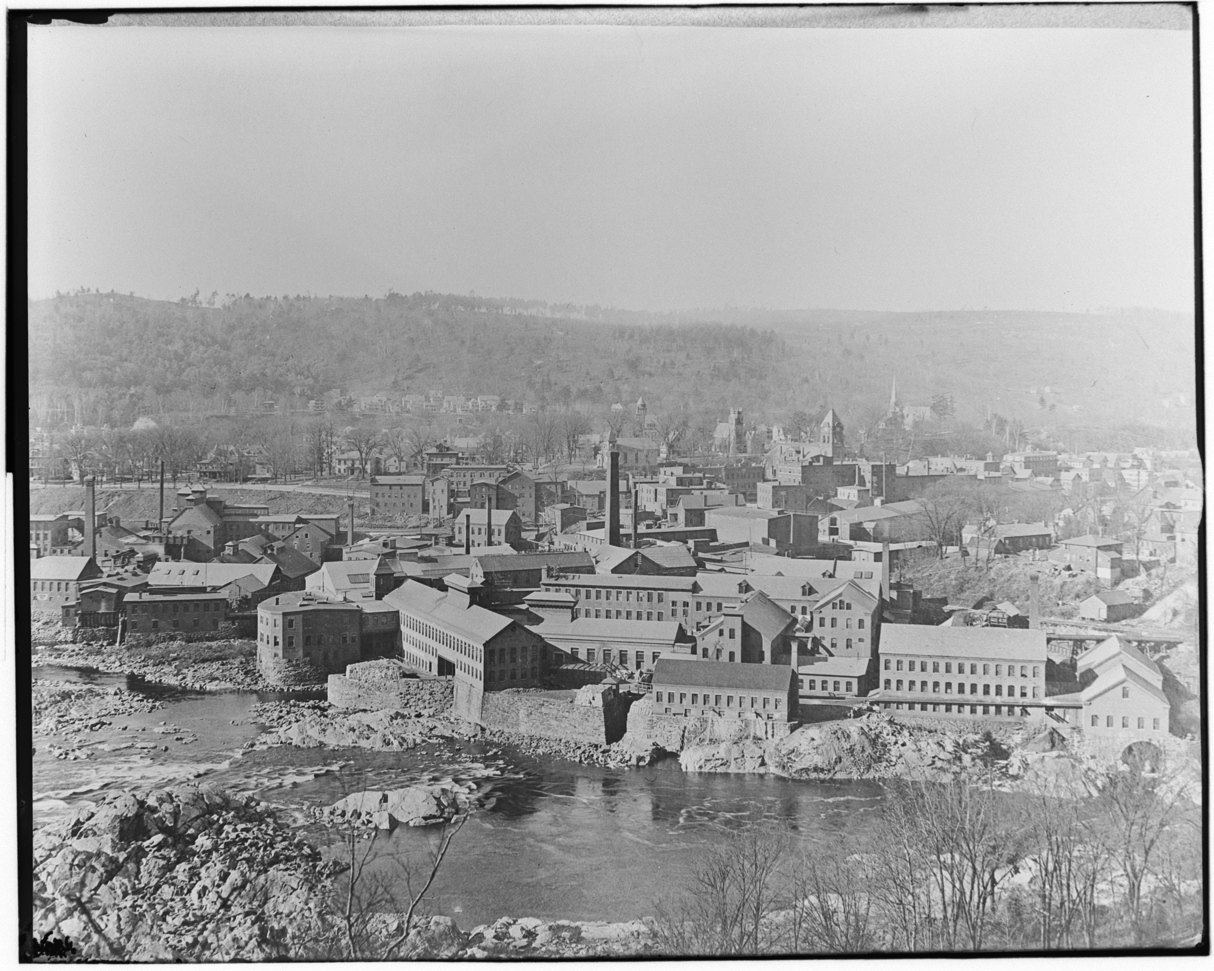 View of Mills, Bellows Falls, Vermont · Rockingham Library Historic Photograph Collection