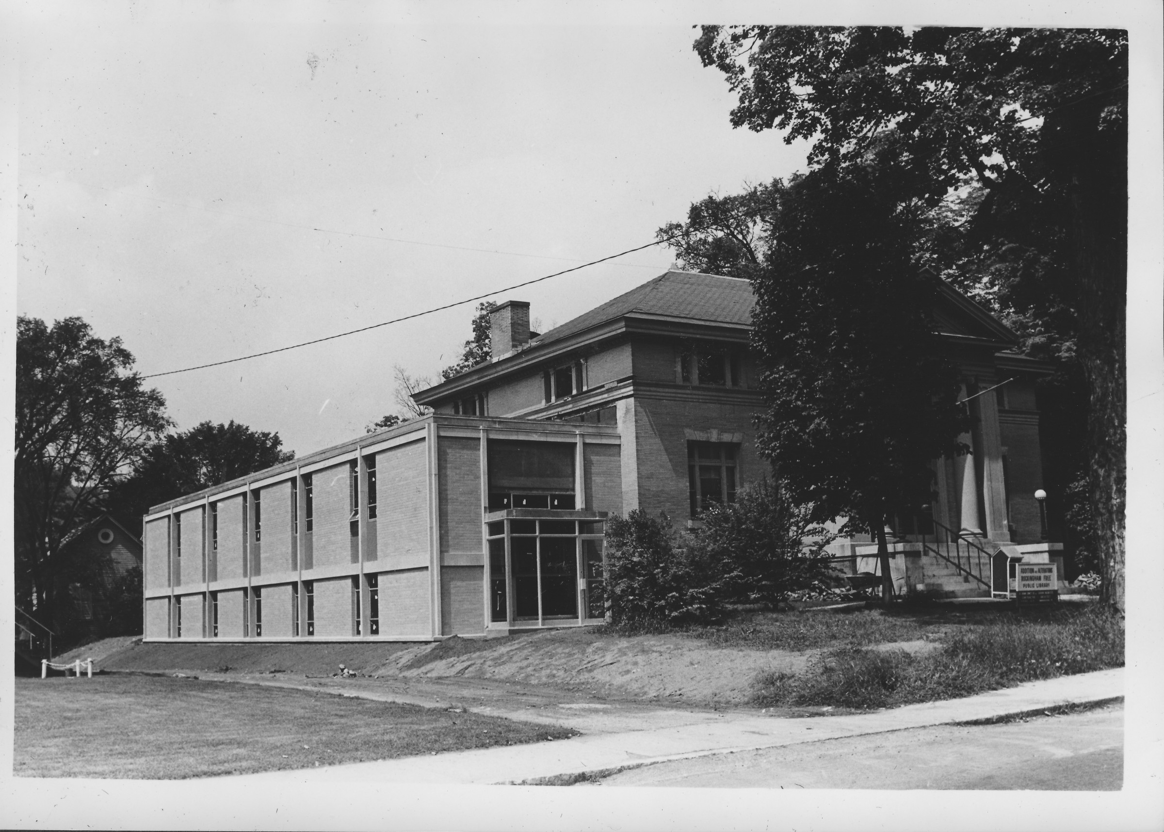 Library Addition. 19671968 Construction Progress. · Rockingham