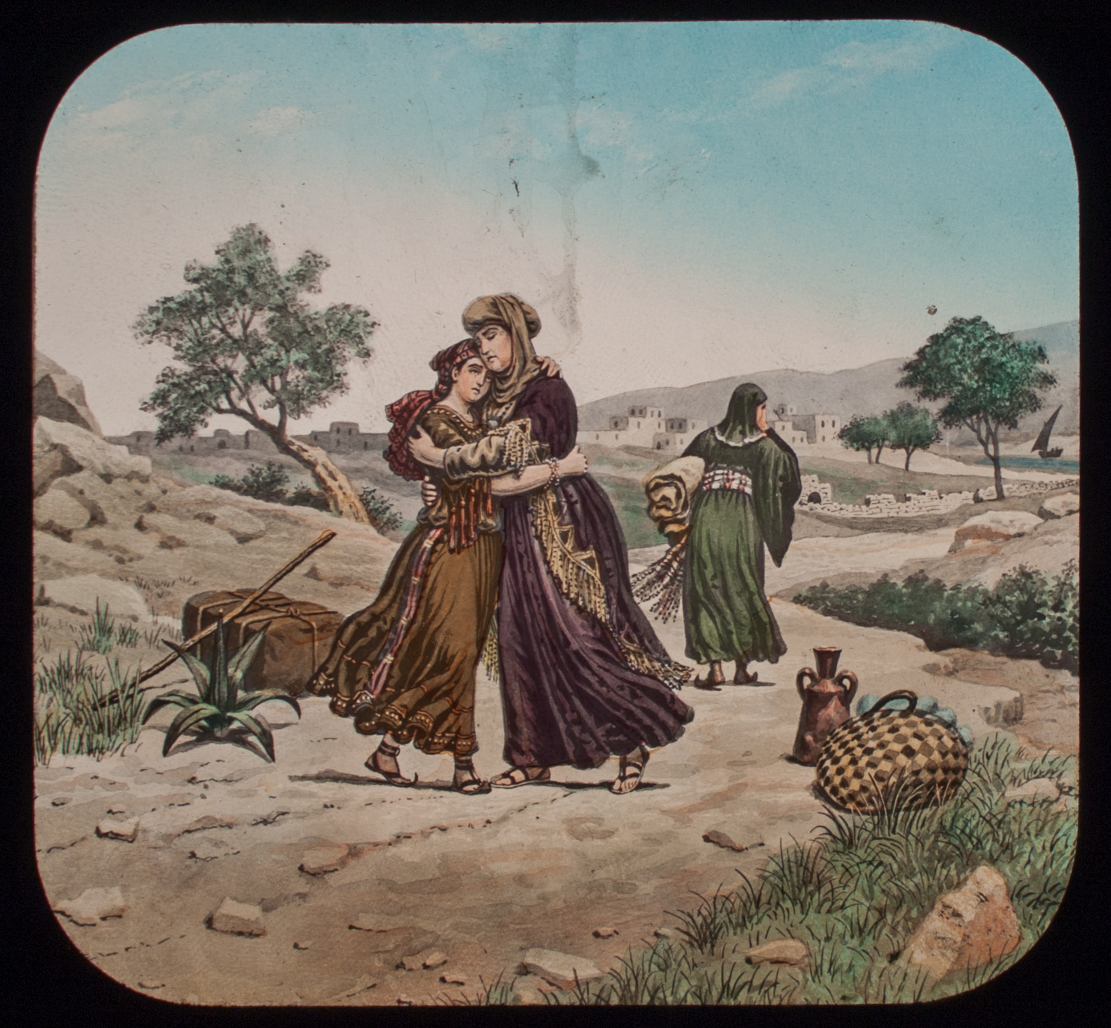 Colorized Print of Biblical Scene · Rockingham Library Historic