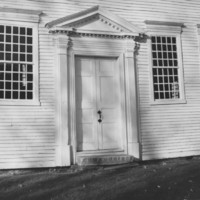 Rockingham Meeting House - Front Door Detail.