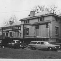 Library Addition. 1967-1968: Construction Progress.